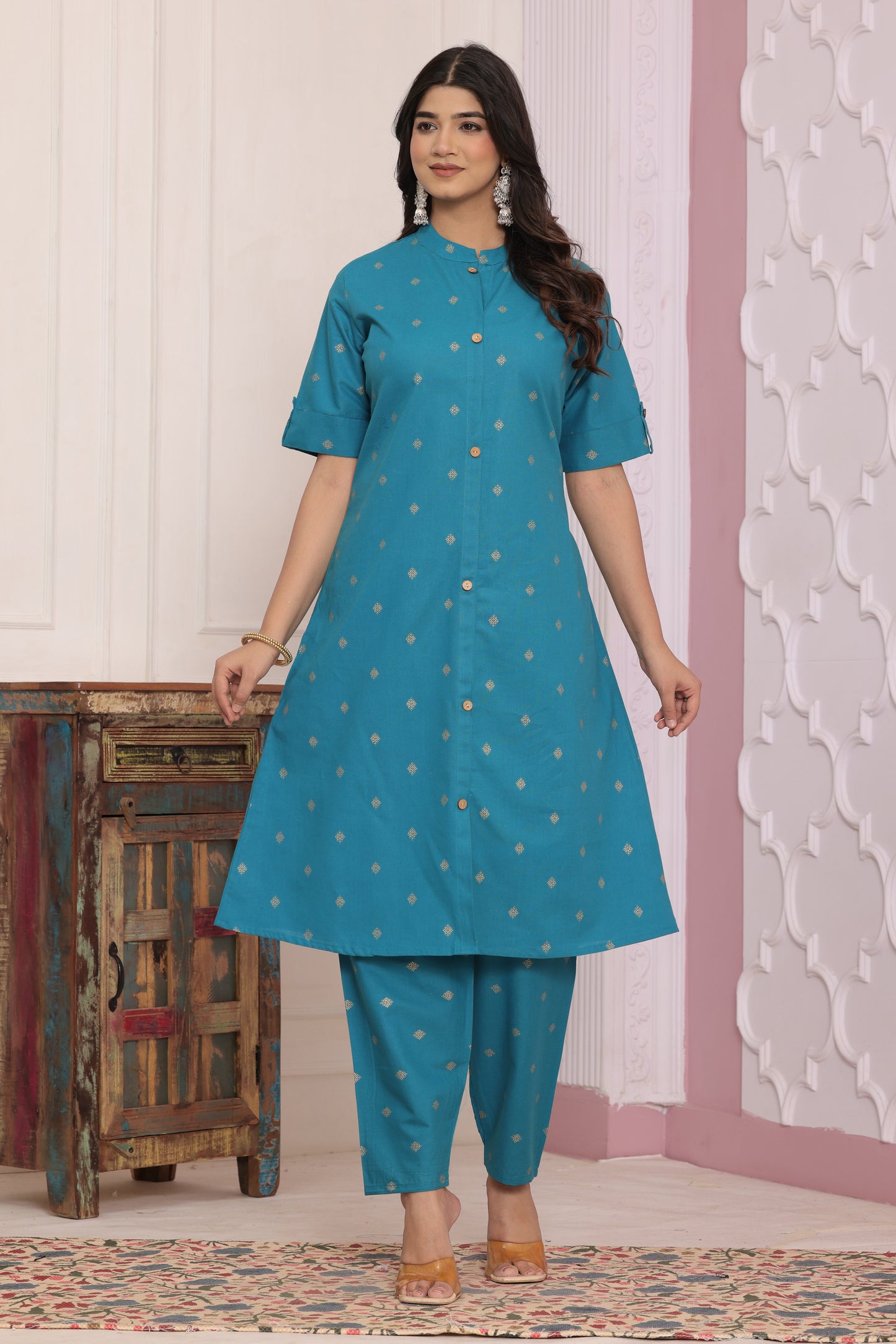 Cotton A-Line Kurti