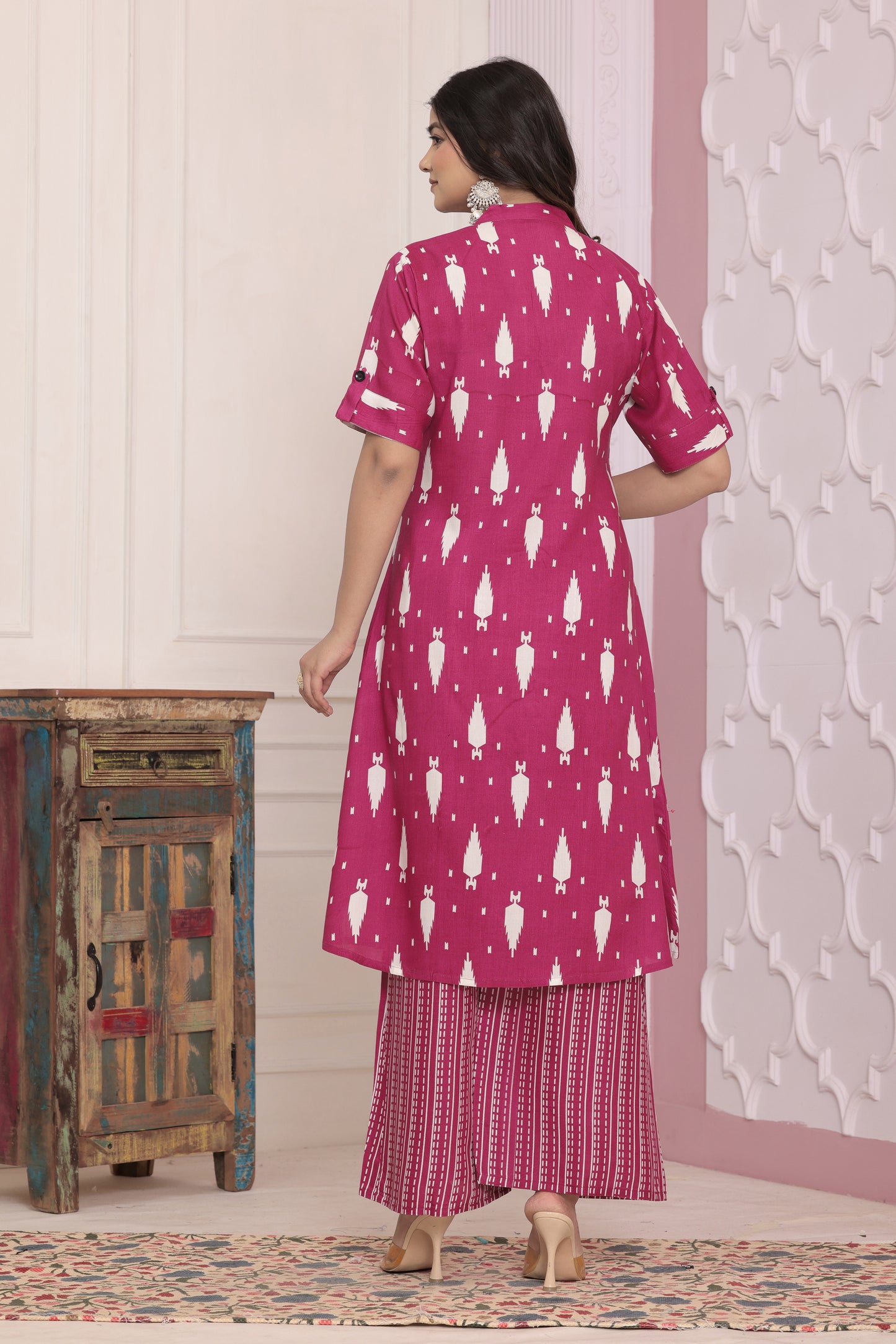 Elegant Rayon Printed Kurti Set