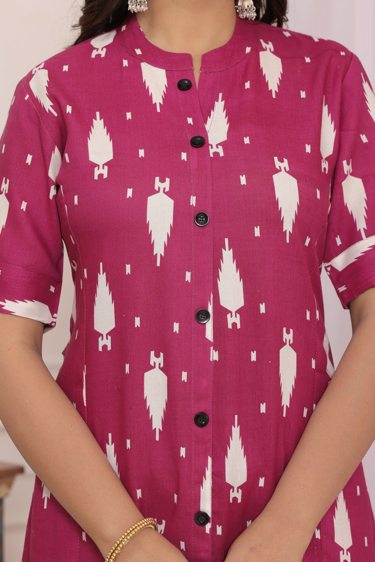 Elegant Rayon Printed Kurti Set