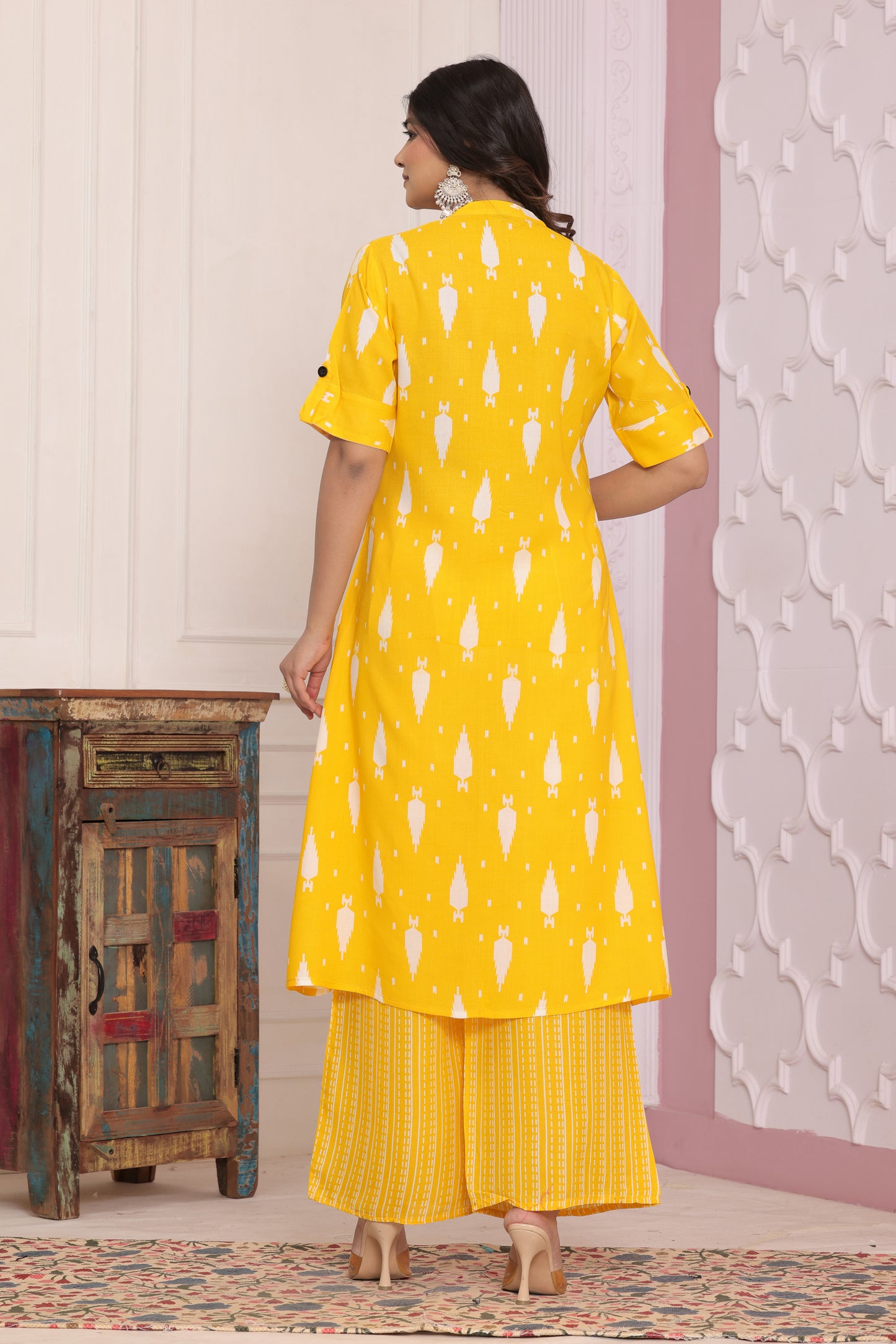 Elegant Rayon Printed Kurti Set
