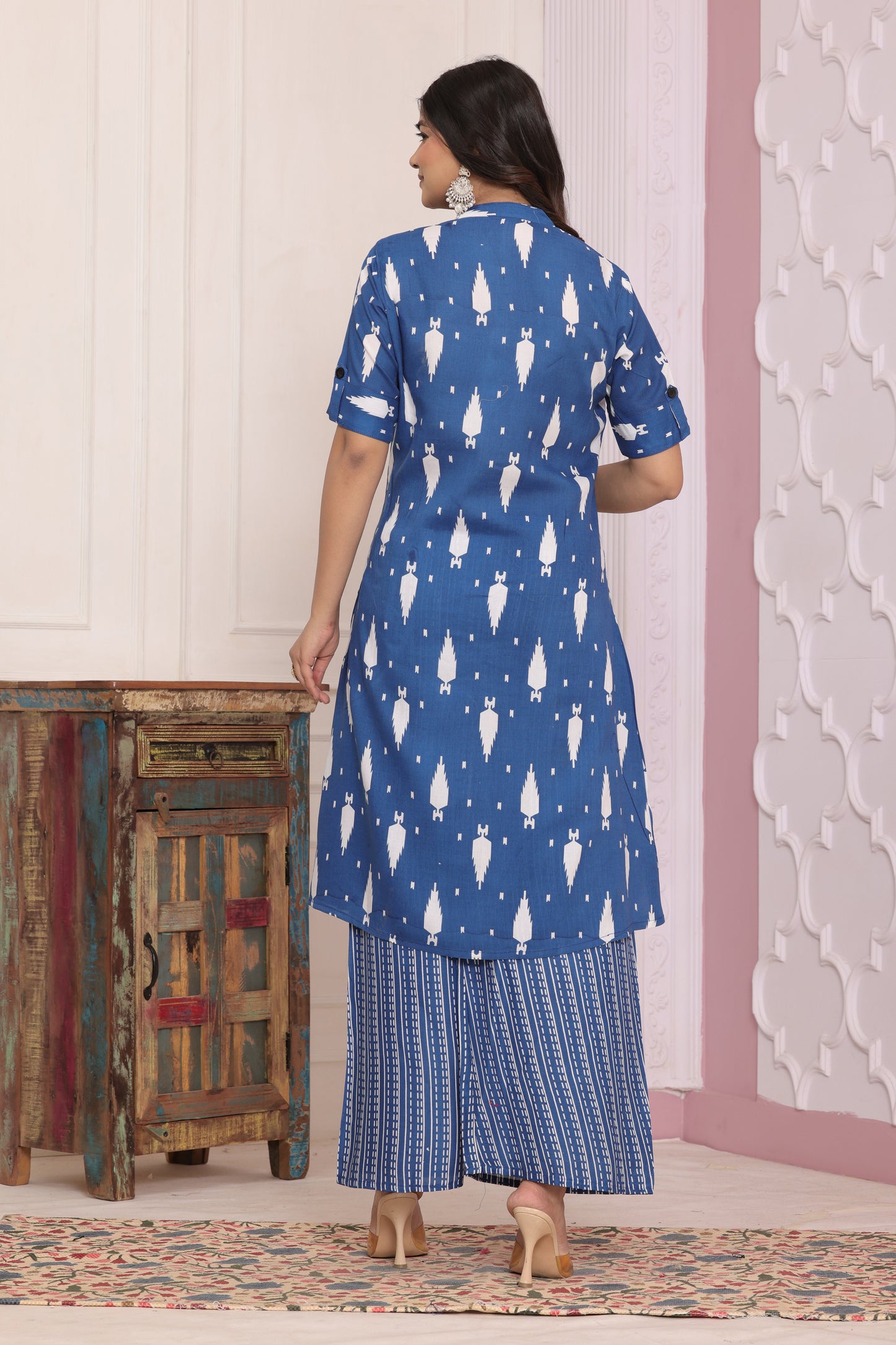Elegant Rayon Printed Kurti Set
