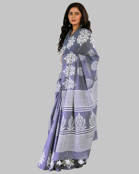 Pure Cotton Mulmul Printed Saree