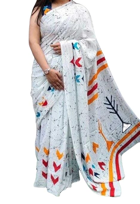 Pure Cotton Mulmul Printed Saree