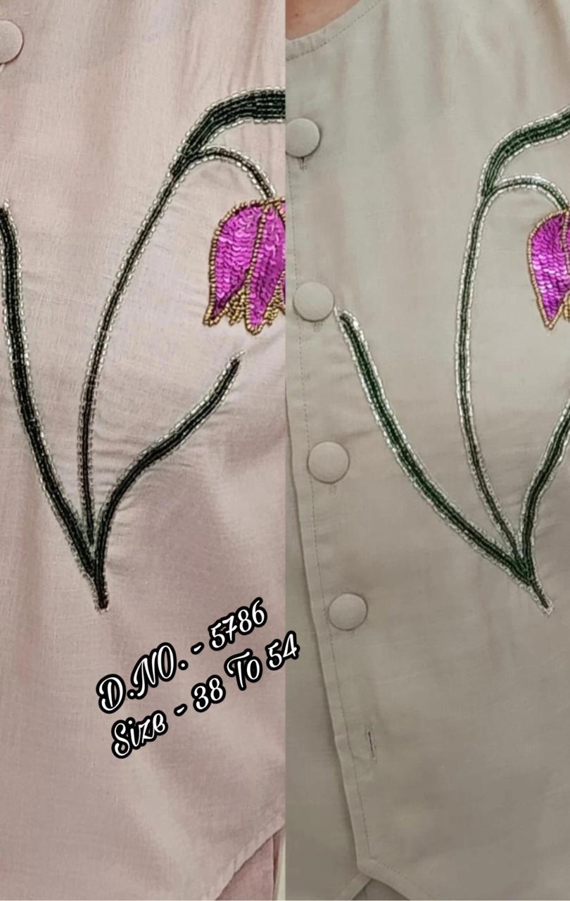 Heavy Cotton Slub/Flex (Khadi) Cord Set with Hand Adda Work