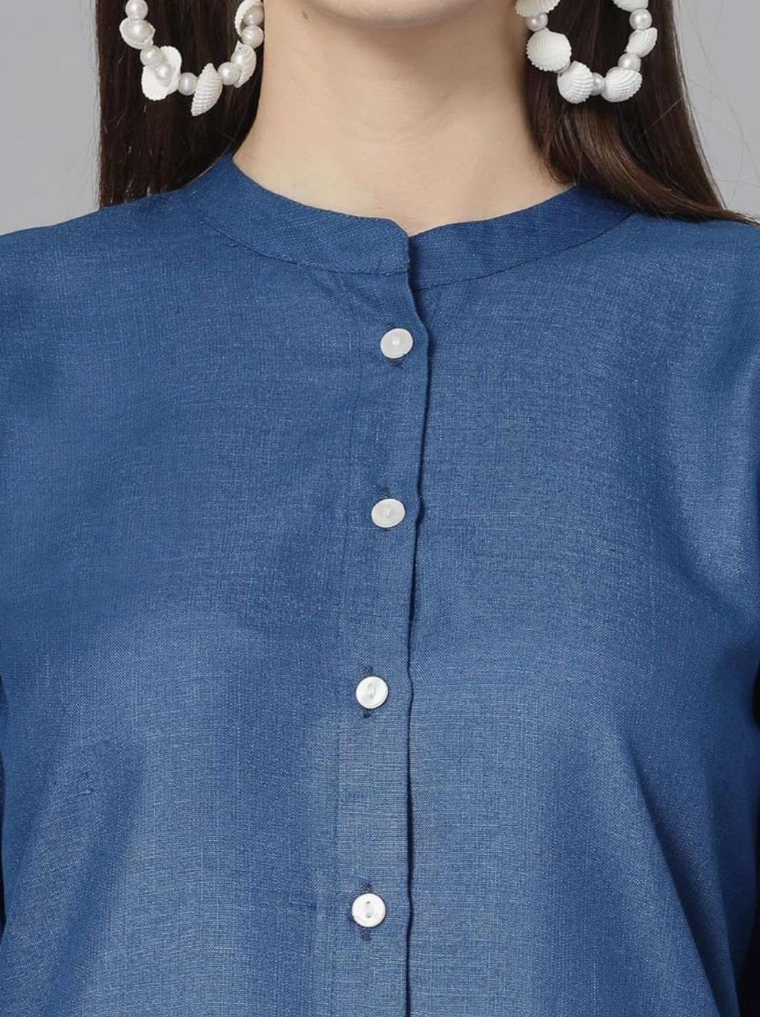 Pure Cotton Denim Kurti and Pant Set – 30” Length