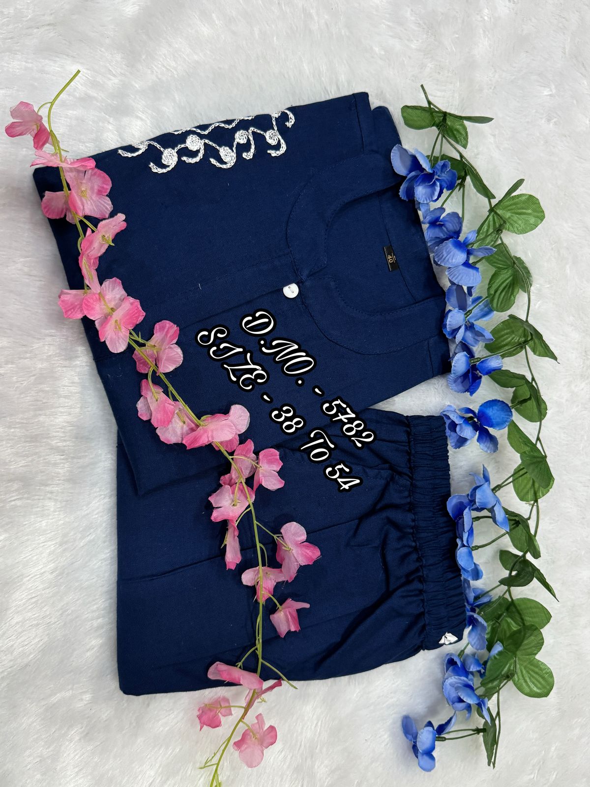 Premium Cotton Slub/Flex (Khadi) Short Shirt Co-ord Set with Hand Aari Embroidery