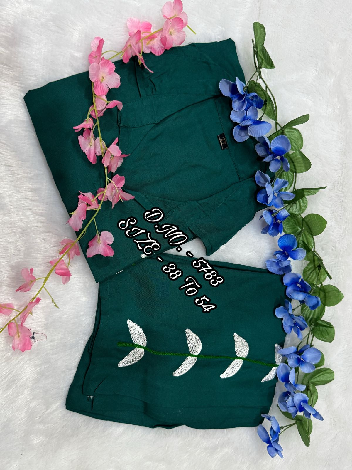 Heavy Rayon 14 Kg Embroidered Co-ord Set with Short Shirt & Pant