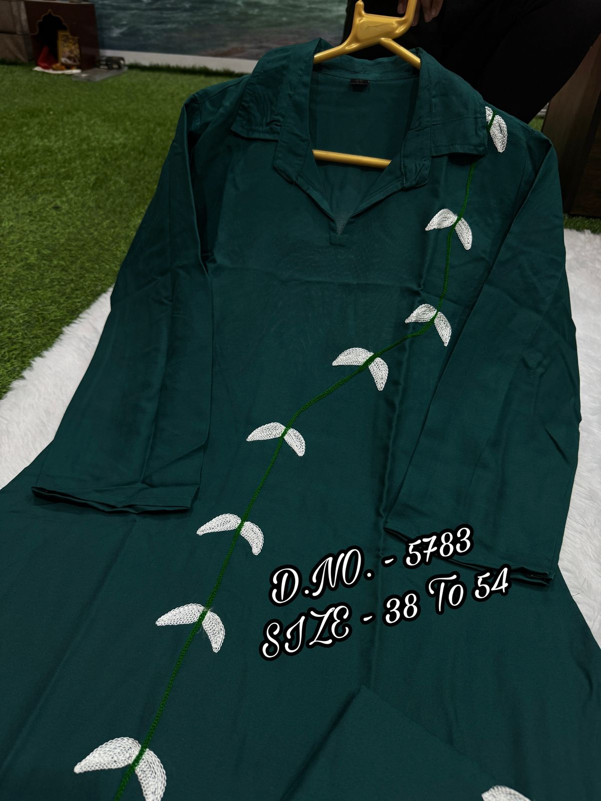 Heavy Rayon 14 Kg Embroidered Co-ord Set with Short Shirt & Pant