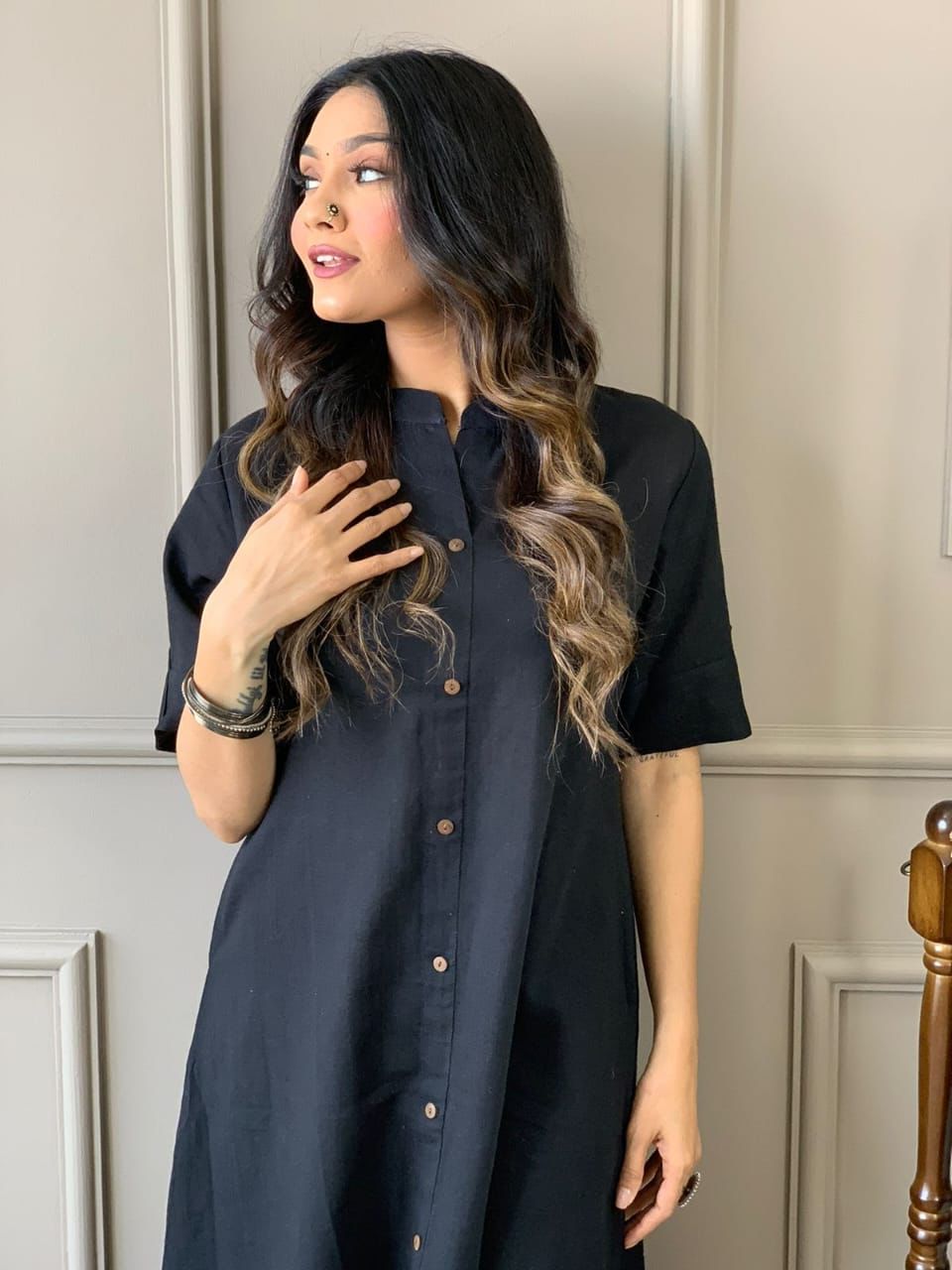 Pure Cotton Flex/Slub Kurta & Pant Set