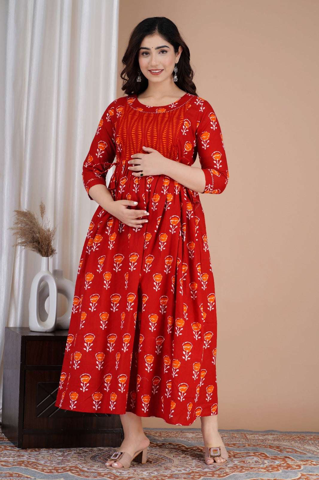 Pure Cotton Maternity Gown Kurta