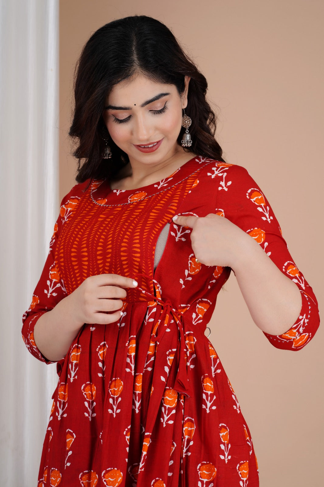 Pure Cotton Maternity Gown Kurta