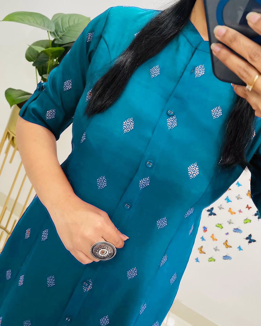 Cotton A-Line Kurti
