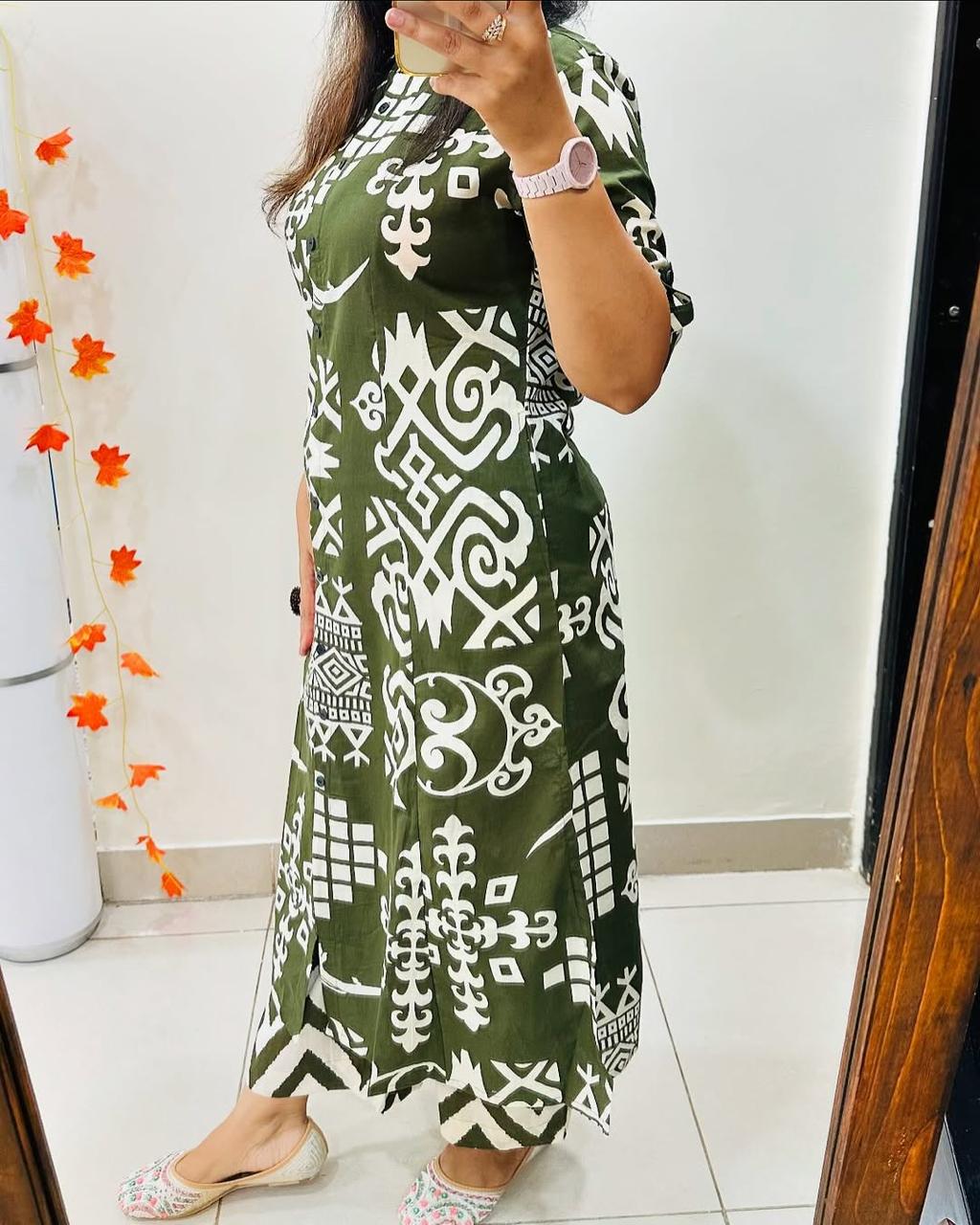 A-Line Cotton Kurti