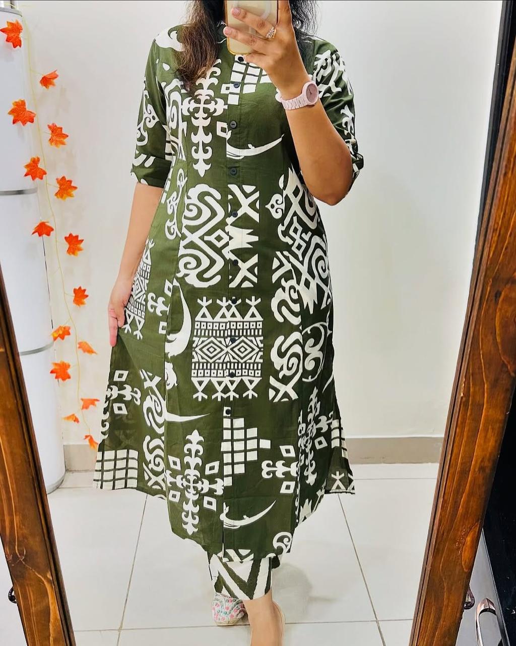 A-Line Cotton Kurti