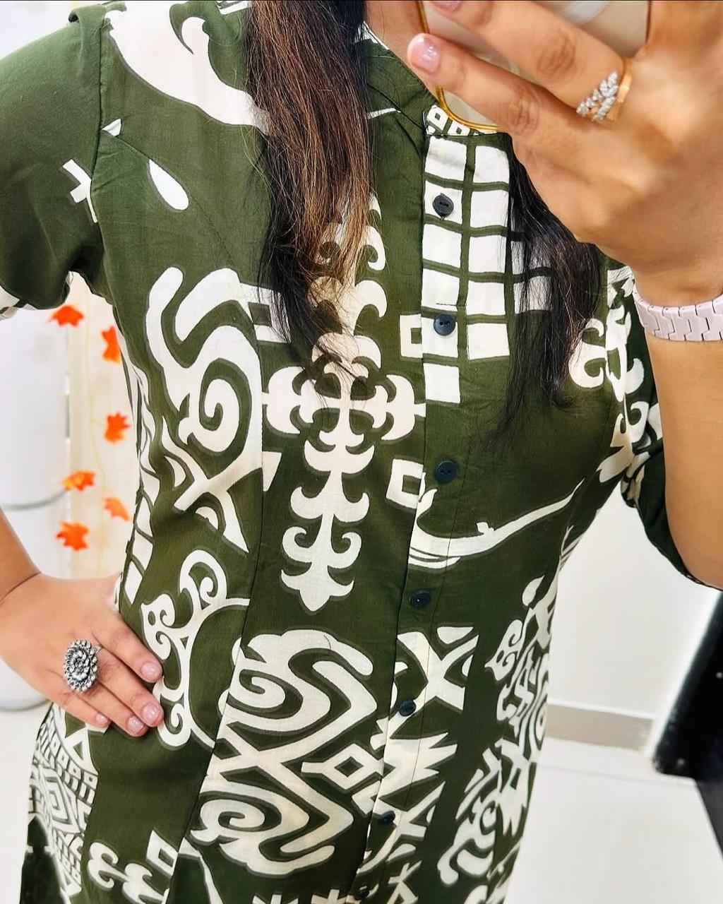 A-Line Cotton Kurti