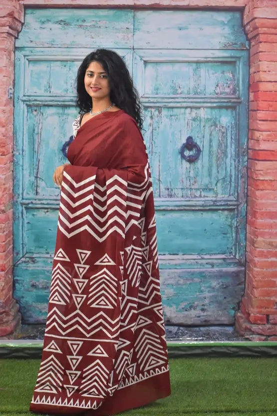 Pure Cotton Mulmul Printed Saree