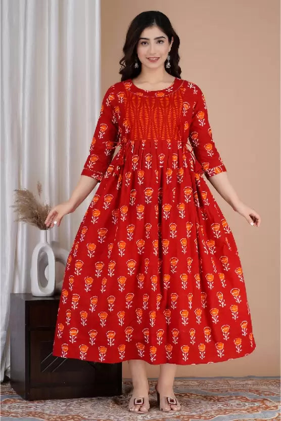 Pure Cotton Maternity Gown Kurta