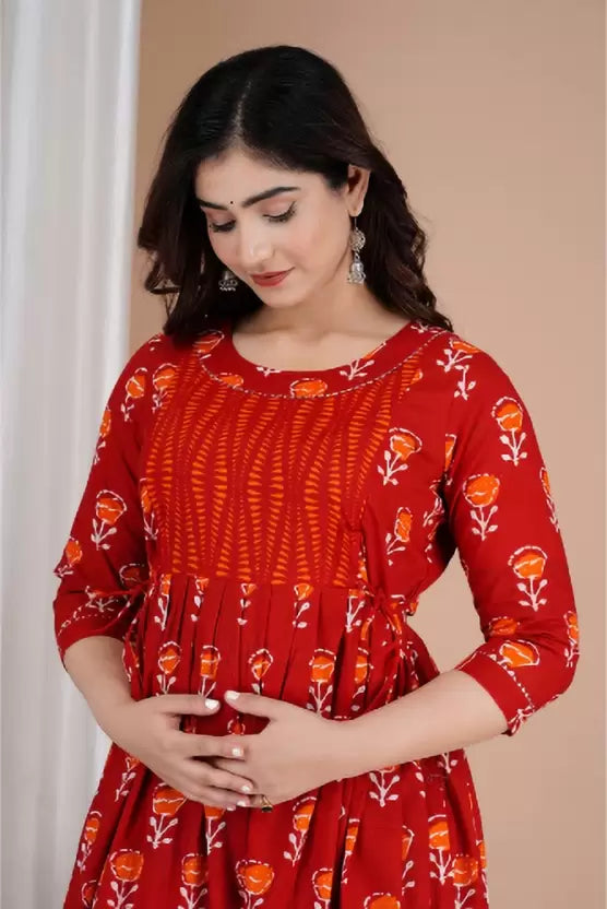 Pure Cotton Maternity Gown Kurta