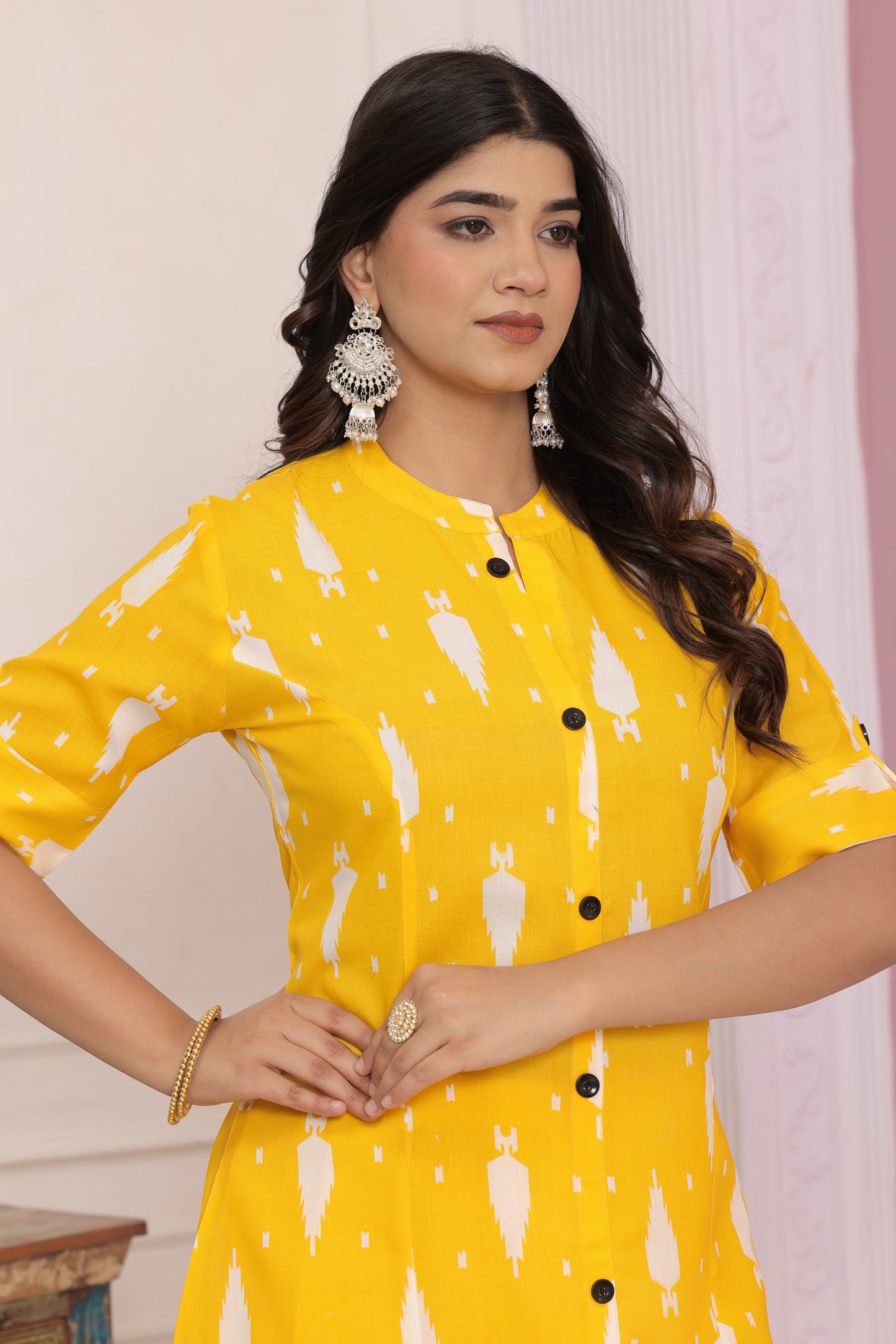 Elegant Rayon Printed Kurti Set