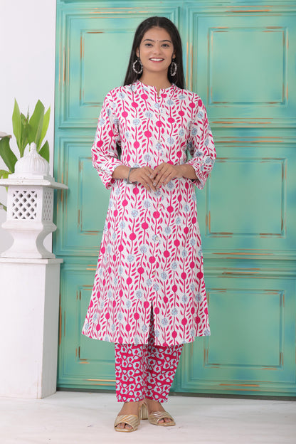 Elegant Pure Rayon Fabric Kurta Pant Set