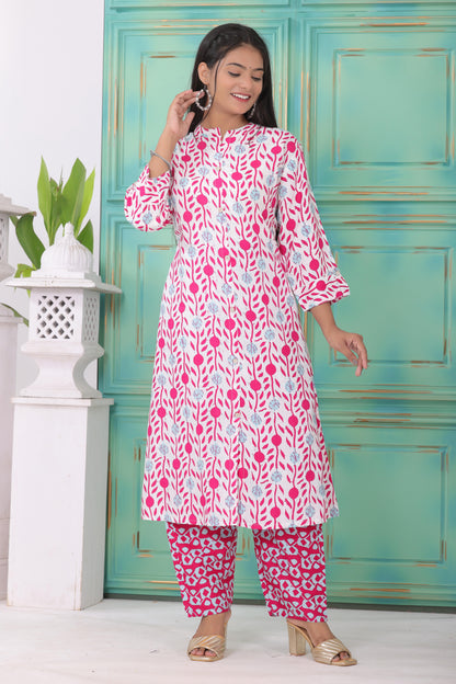 Elegant Pure Rayon Fabric Kurta Pant Set