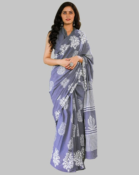 Pure Cotton Mulmul Printed Saree