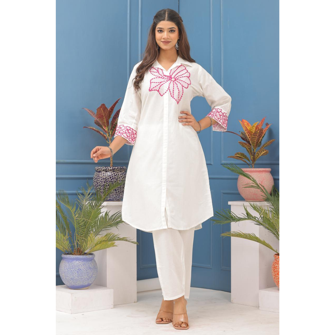 Pure Cotton Flex Best Quality Fabric Kurta And Pant Set.