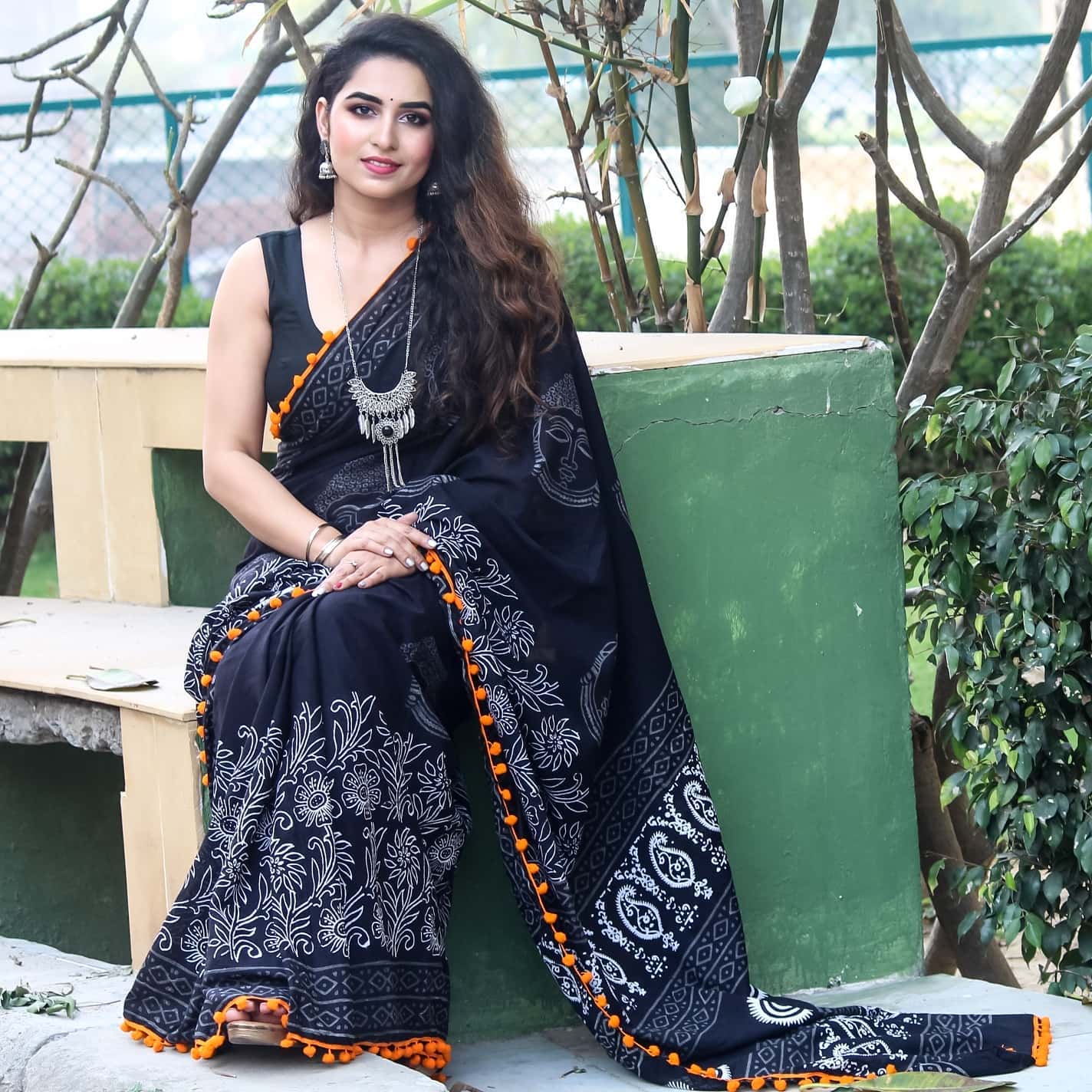 Pure Cotton Mulmul Printed Saree
