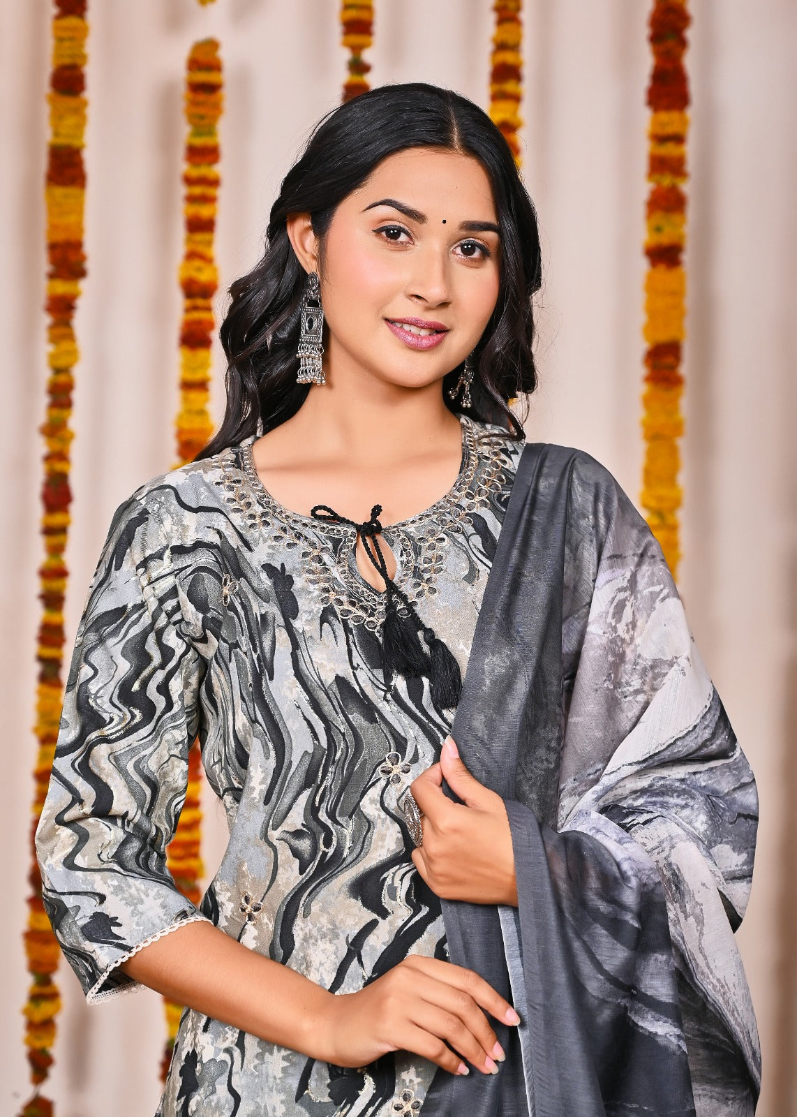 Elegant Surat Heavy Rayon Kurti Set with Digital Printed Dupatta