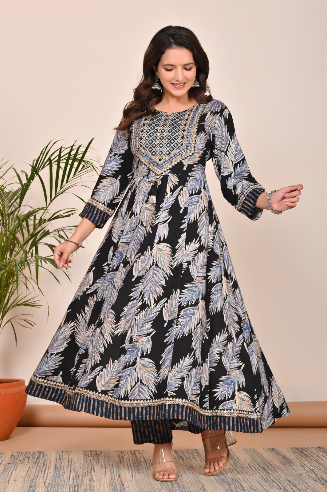 Stylish Surat Rayon Kurti Set with Digital Printed Dupatta