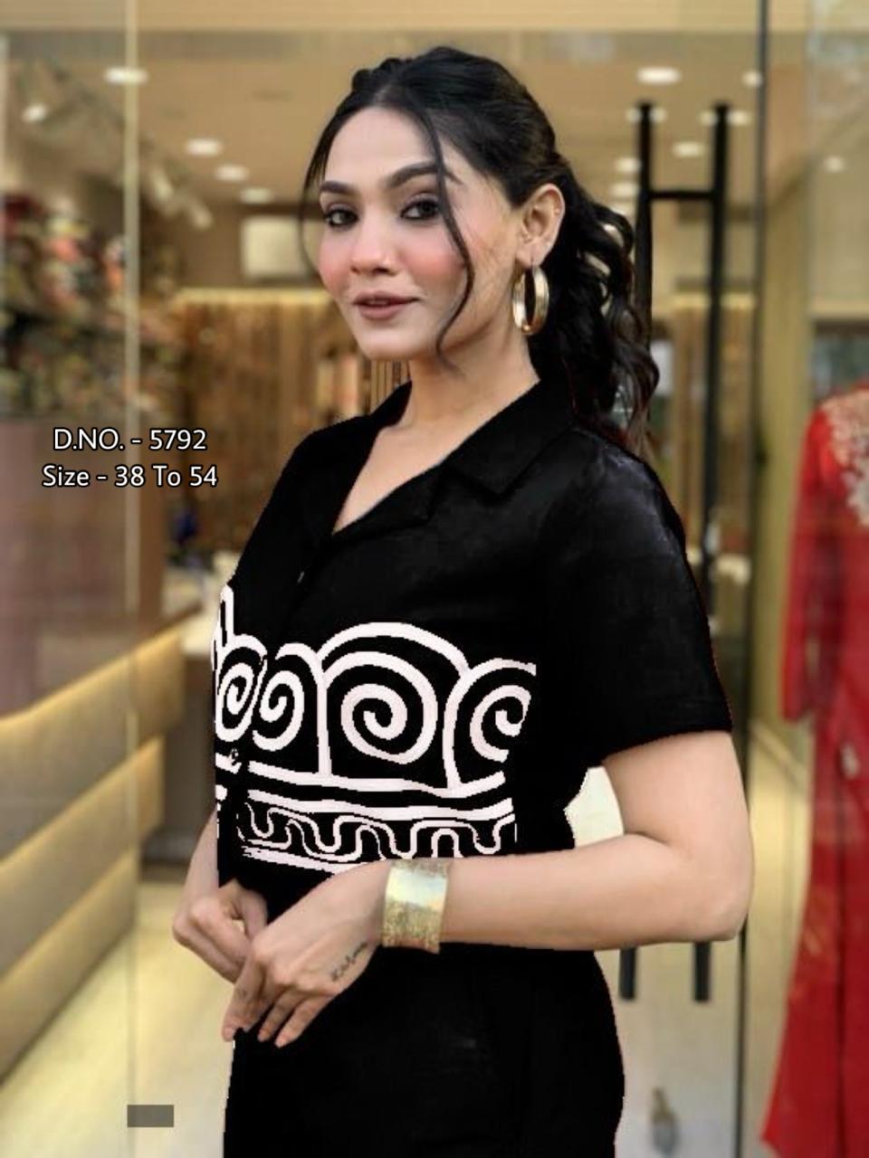 Heavy Cotton Slub/Flex (Khadi) Hand Aari Embroidered Short Shirt & Palazzo Co-ord Set