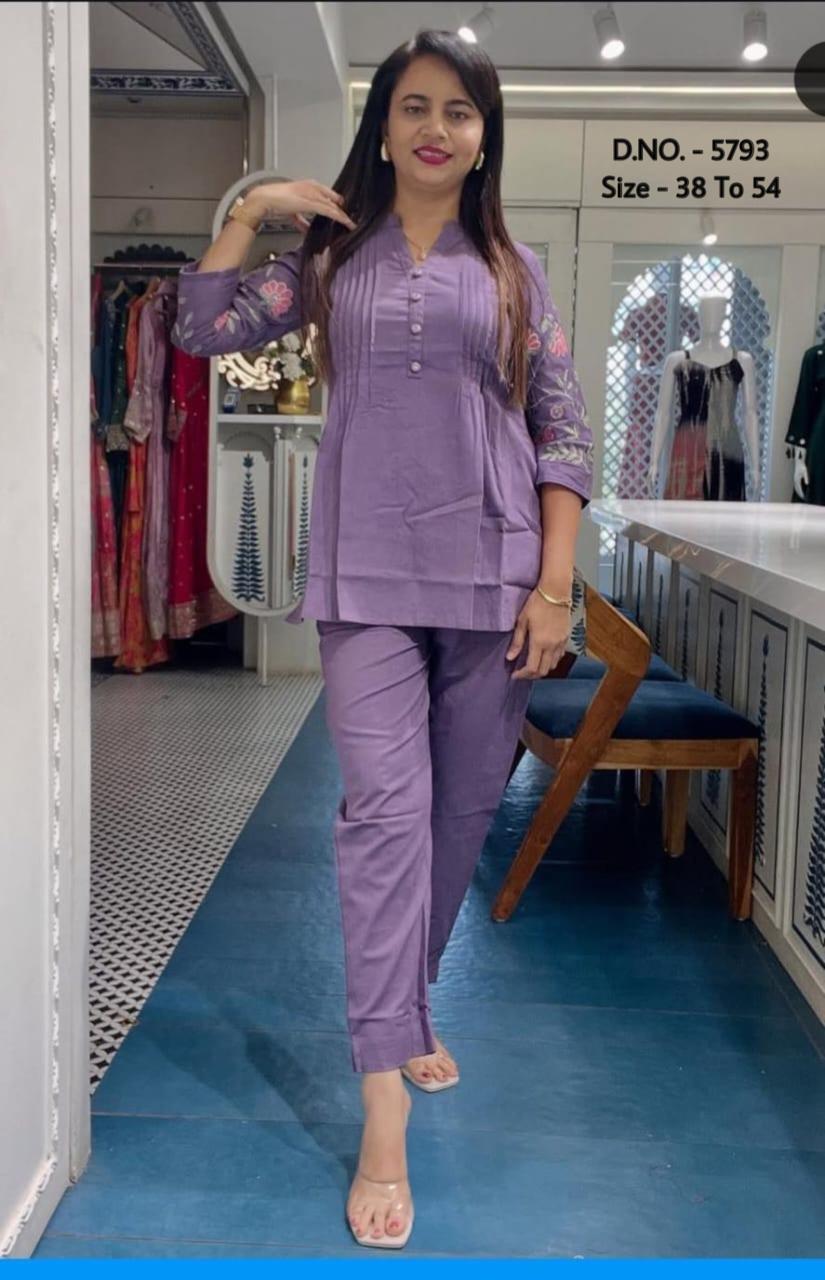Heavy Cotton Slub/Flex (Khadi) Embroidered Short Shirt & Pant Co-ord Set