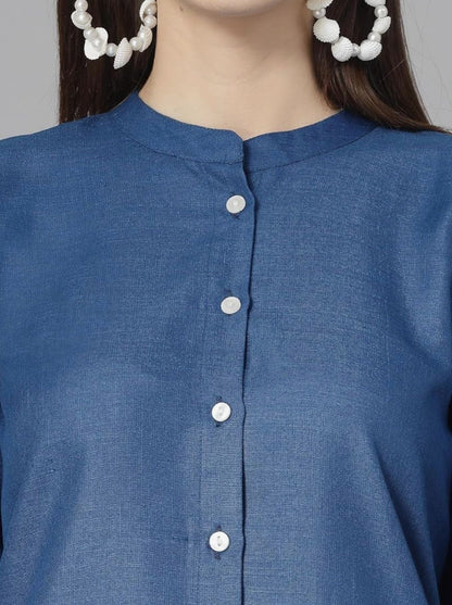 Pure Cotton Denim Kurti and Pant Set – 30” Length