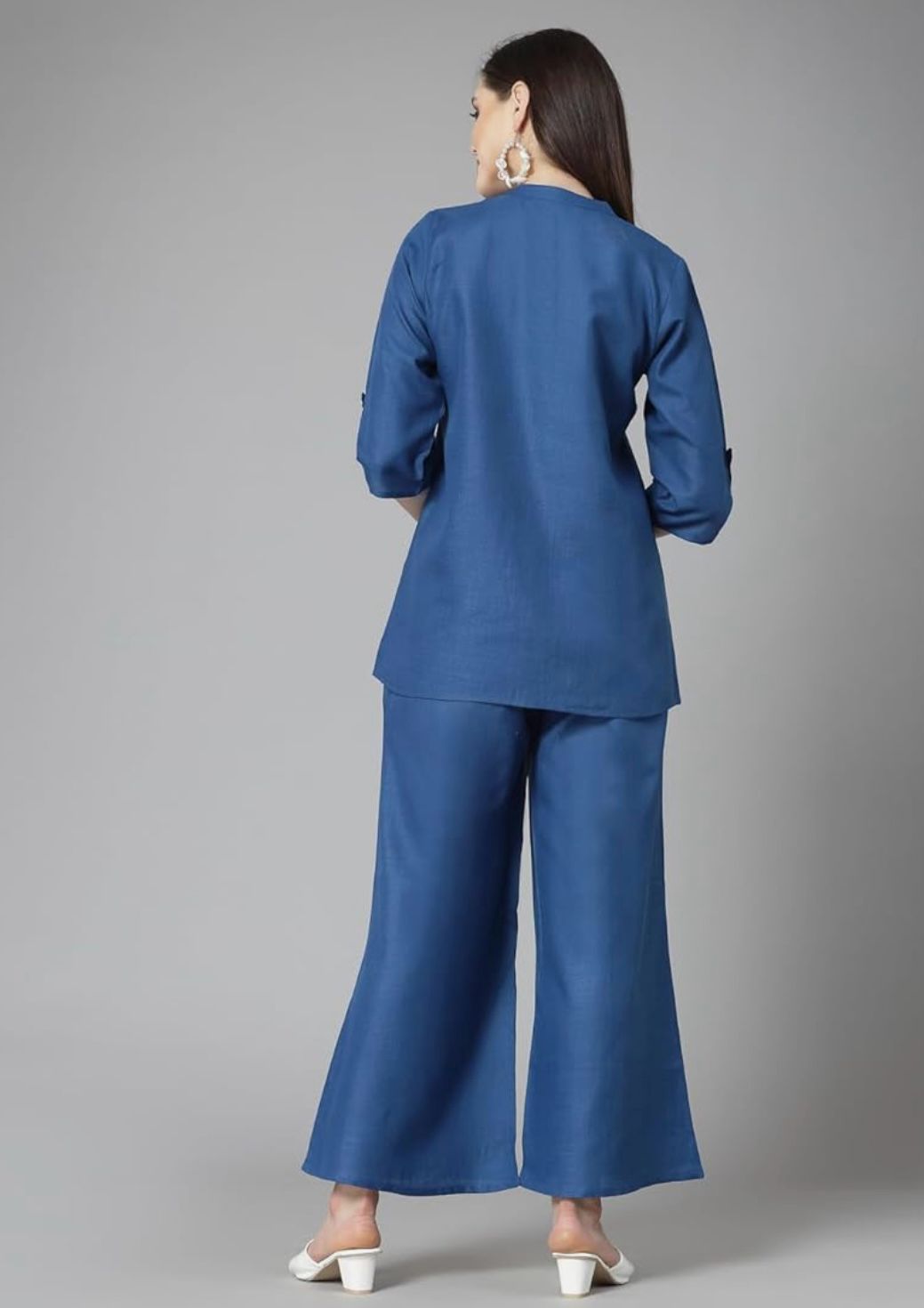 Pure Cotton Denim Kurti and Pant Set – 30” Length