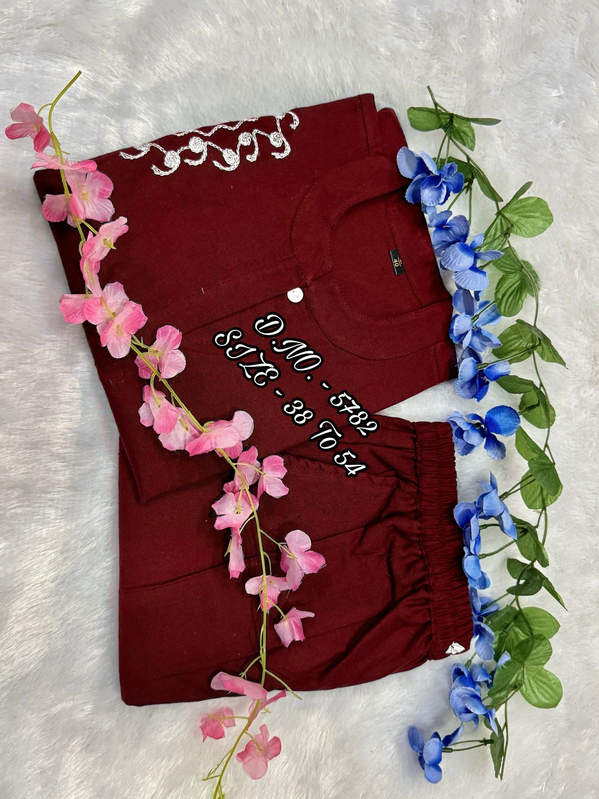 Premium Cotton Slub/Flex (Khadi) Short Shirt Co-ord Set with Hand Aari Embroidery