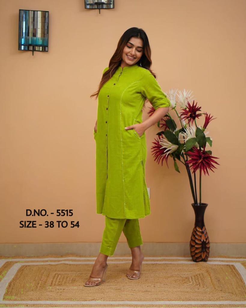 Pure South Cotton Fabric Kurta And Pant Set.