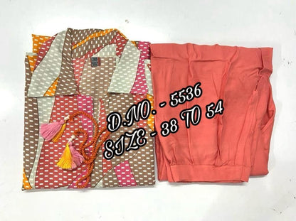 Pure Heavy Rayon Slub Fabric Kurta And Dhoti Set.