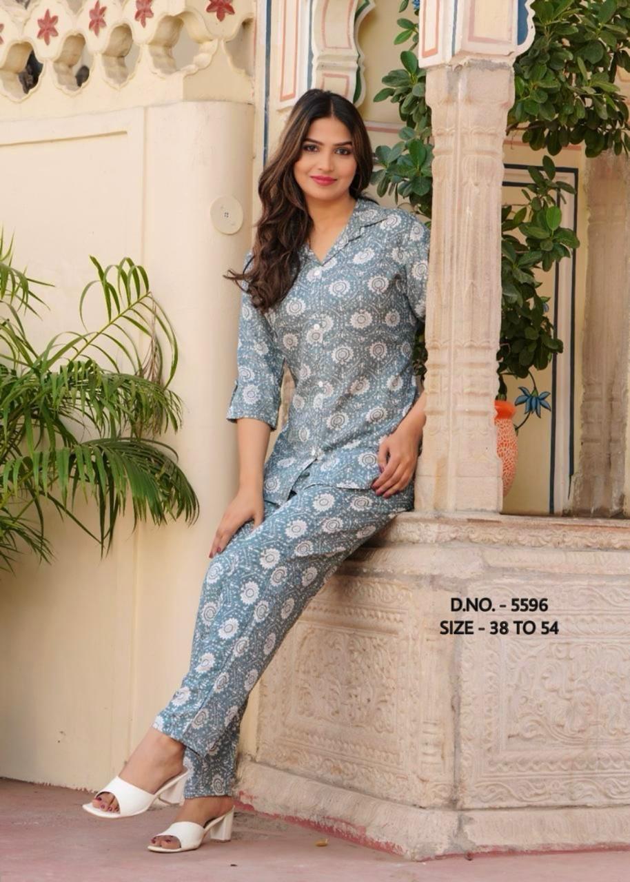 New Beautiful Pure Rayon Fabric Kurta And Pant Set.