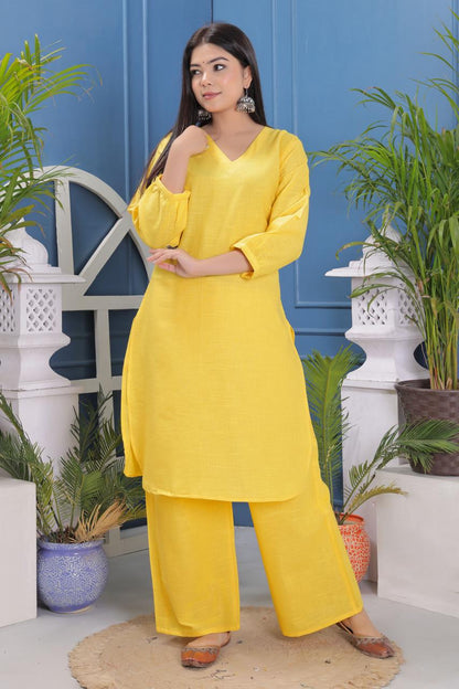 Pure Cotton Flex Fabric Kurta And Pant Set.