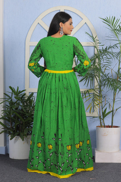 Elegant Ethnic Printed Gown