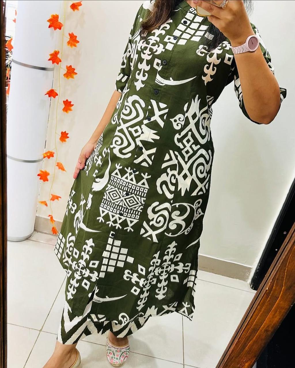 A-Line Cotton Kurti