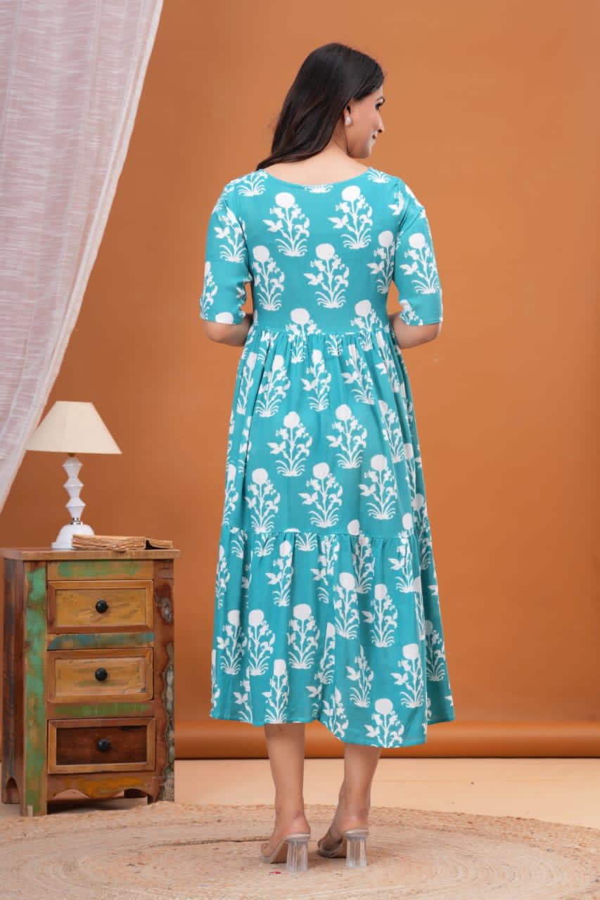 Pure Rayon Fabric Single Kurti For Ladies And Women.