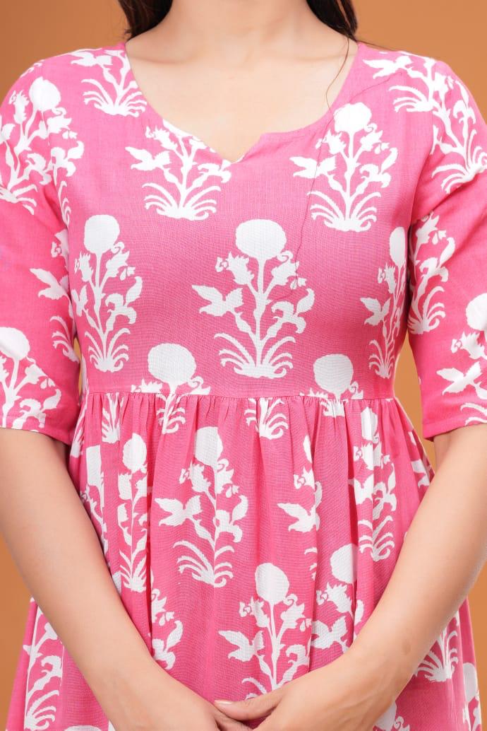 Pure Rayon Fabric Single Kurti For Ladies And Women.