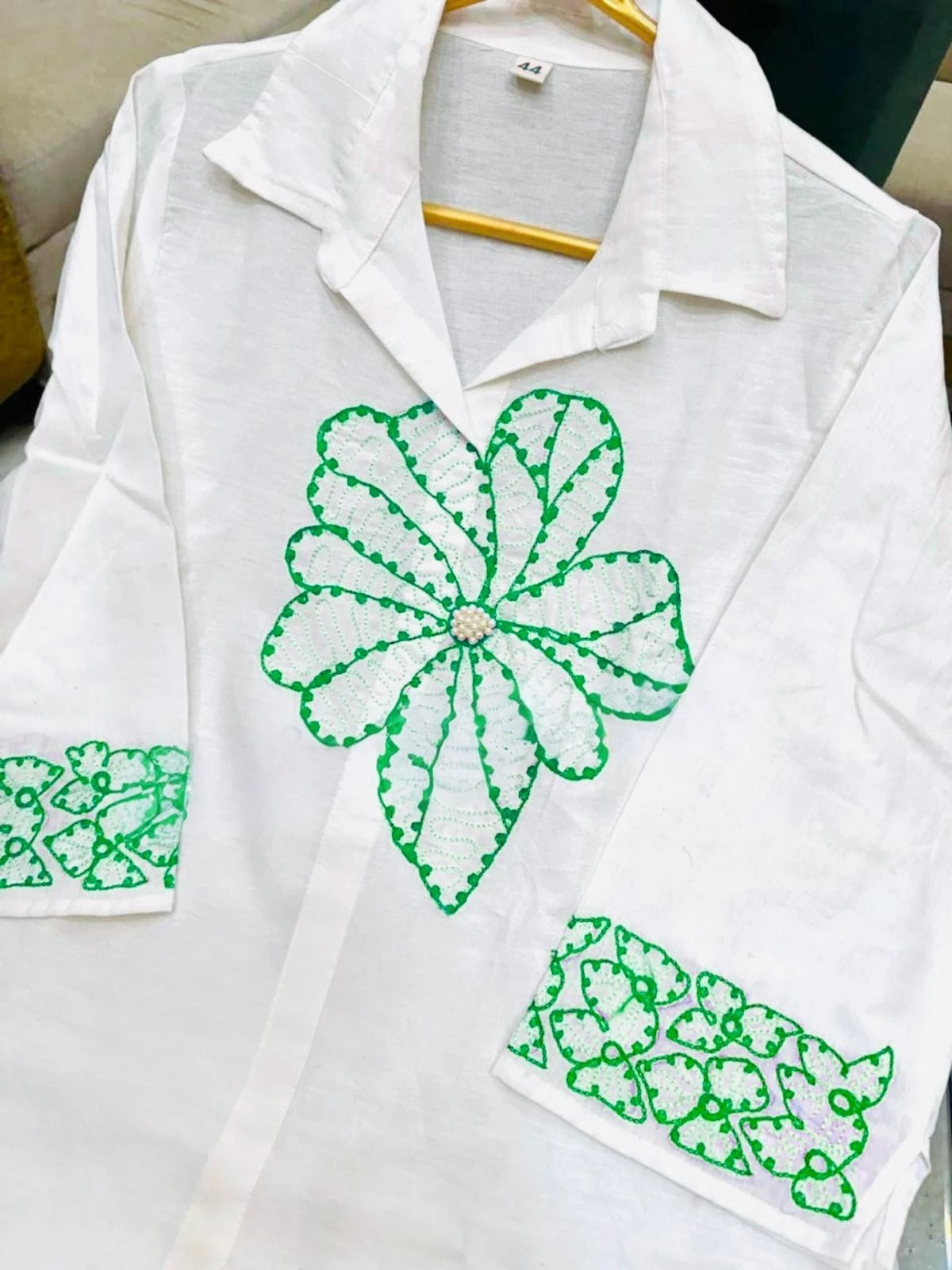 Pure  Cotton Cambric Best Quality Fabric Kurta And Pant Set