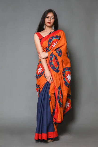Pure Cotton Mulmul Printed Saree