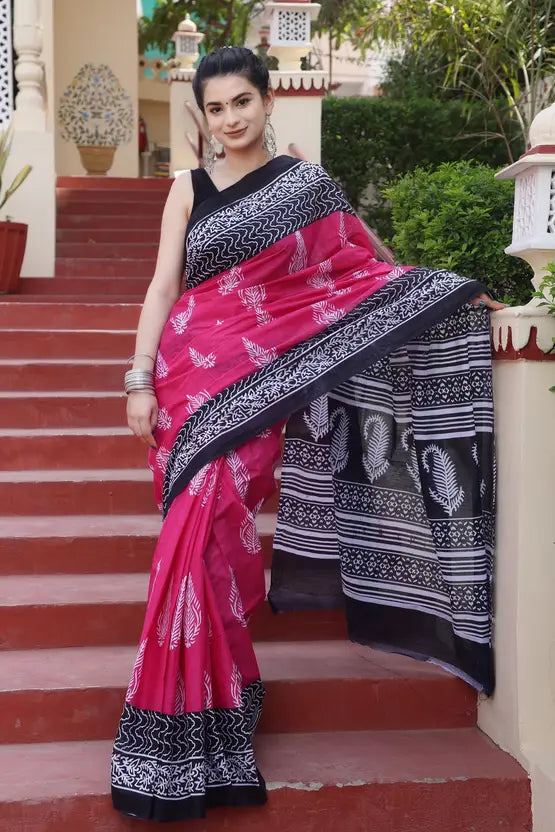 Pure Cotton Mulmul Printed Saree